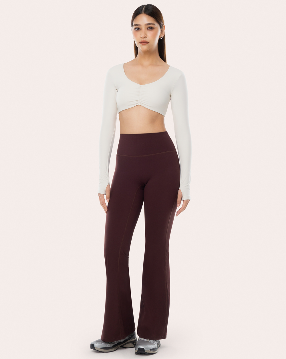パンツ ASCLO H Belt Flare Slacks (3color) Chaser High Waisted Flare Pants– ASTR the Label