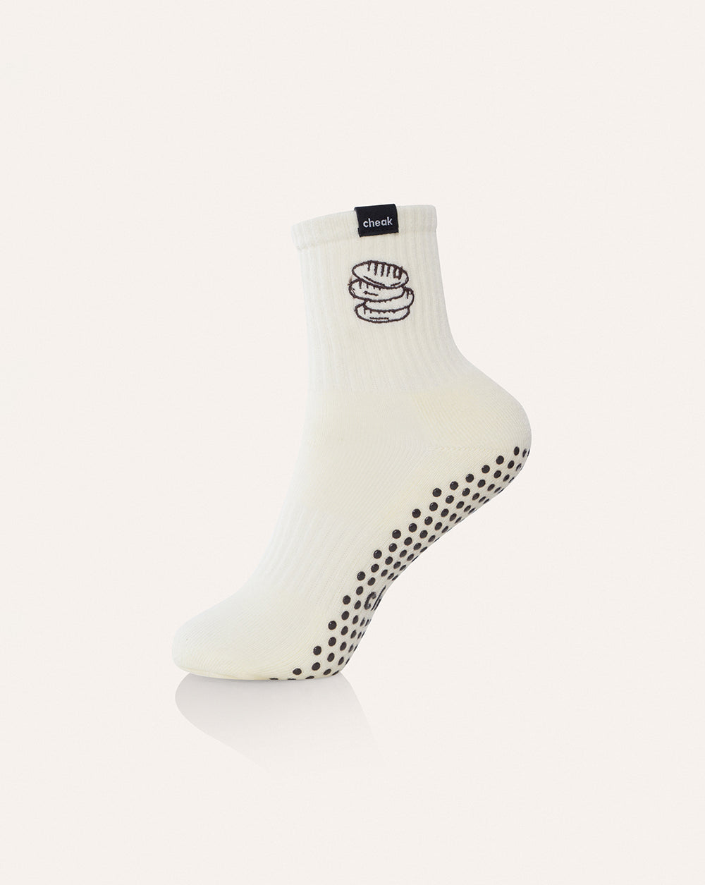 pilates-crew-socks-tomato